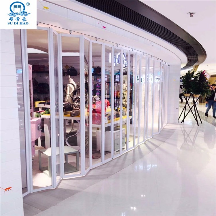 Shopping Mall Horizontal Sliding Door Folding Door