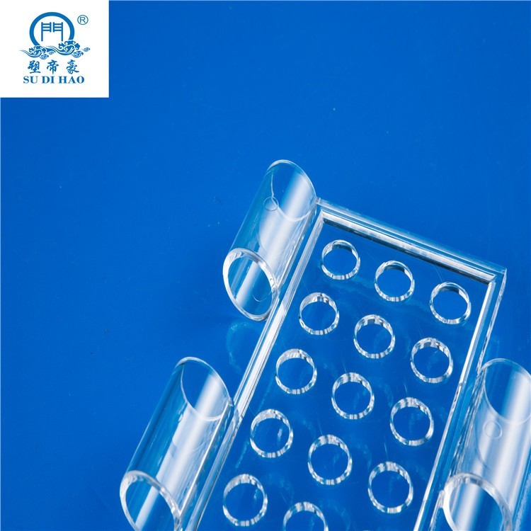 Round hole design clear polycarbonate door slats