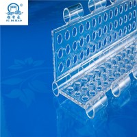 Round hole design clear polycarbonate door slats