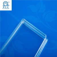 Puerta de lamas rectas de policarbonato con tubo de aleación de aluminio