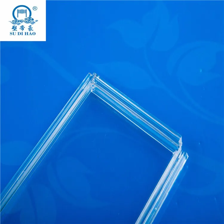 Straight polycarbonate door slats with aluminum alloy tube