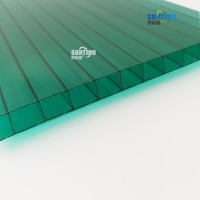 Durable Plastic Material Polycarbonate Roofing PC Hollow Sheet With UV Coated