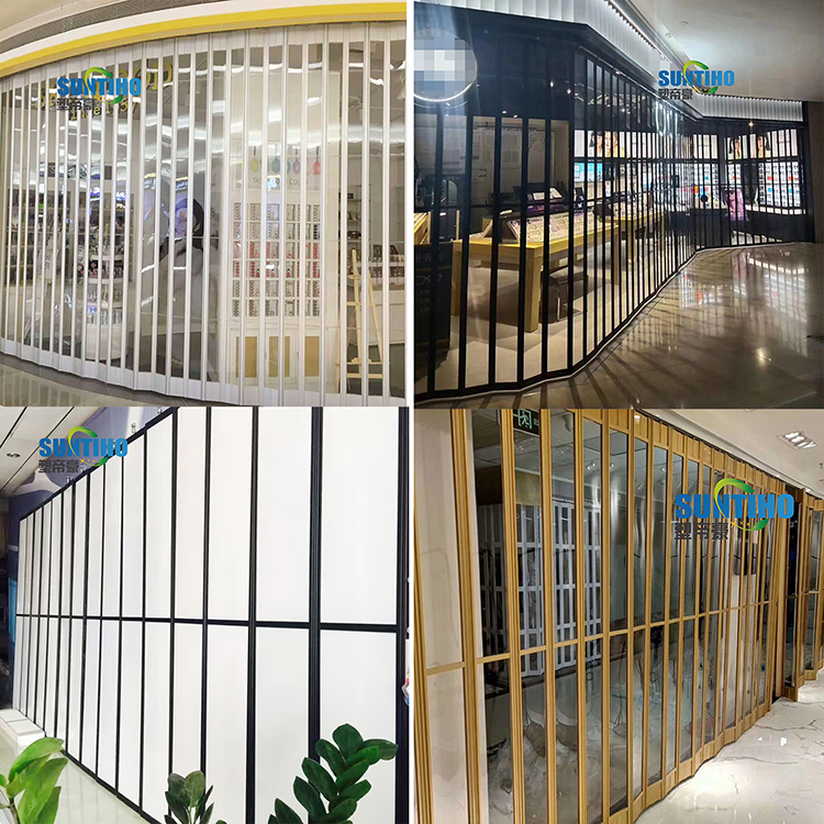 Shopping mall folding door