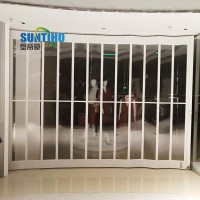 Fashion Aluminum PC Folding Door with special design For Shopping mall