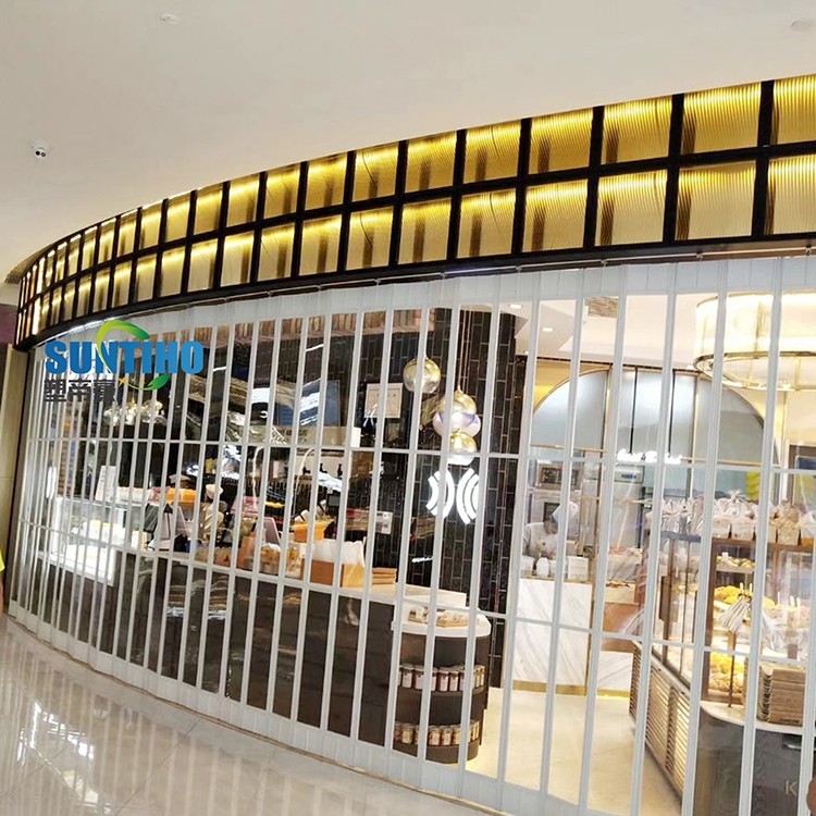 Special technology Good sale high quality aluminum alloyed PC folding doors for office buliding and school