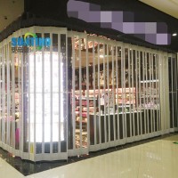 Folding Aluminum Transparent Commercial folding door for mall and office building