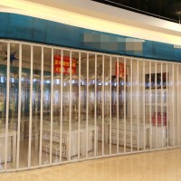 PC Aluminum Garage Door Transparent Folding Doors with special technology