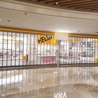Special design and technology aluminum frame PC folding door for airport and shopping mall