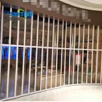 Best quality and security standard pc folding door with nice special design