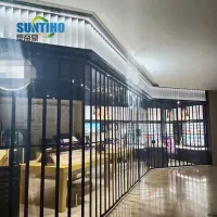 Best quality and security standard pc folding door with nice special design