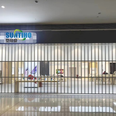 High quality aluminium PC plated mesh folding screen door with special design and NO.1 quality