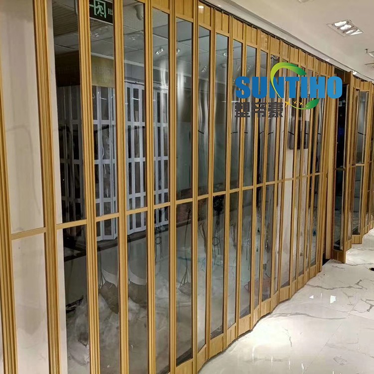 High quality aluminium PC plated mesh folding screen door with special design and NO.1 quality