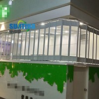 Рама из алюминиевого сплава + складная дверь из ПК, прозрачная для коммерческого использования