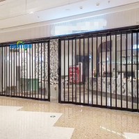 Newly China popular design top grade Aluminum PC Transparent Folding Door wholesale