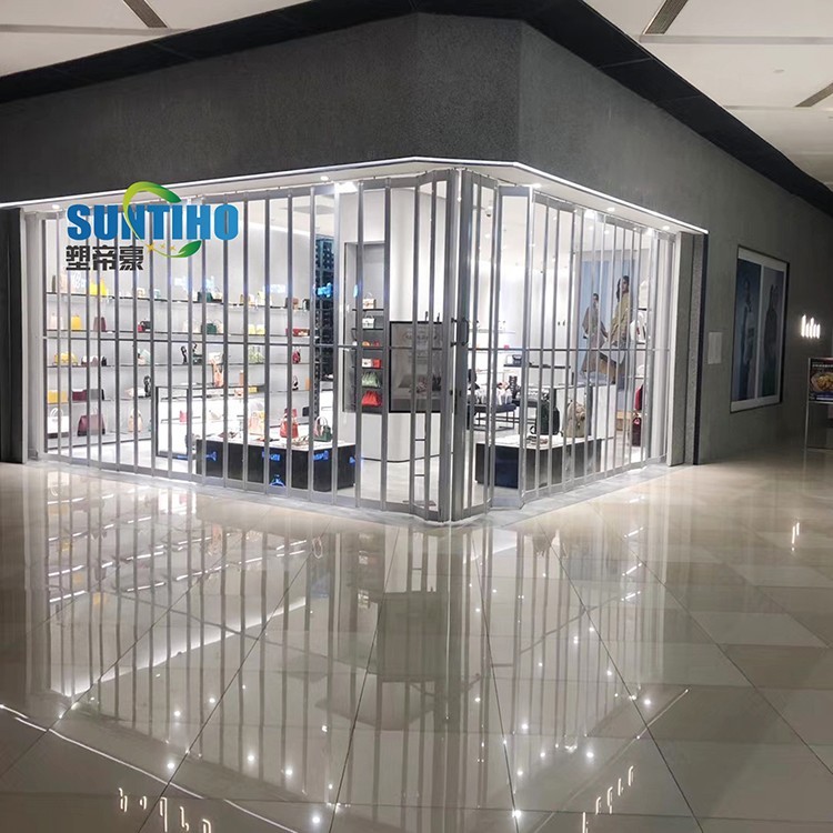 Newly China popular design top grade Aluminum PC Transparent Folding Door wholesale