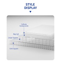 Factory manufacture sun sheet hollow polycarbonate virgin material