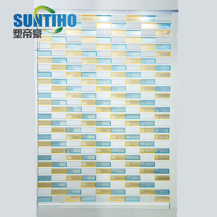 Commercial fashion polycarbonate transparent roller shutter doors