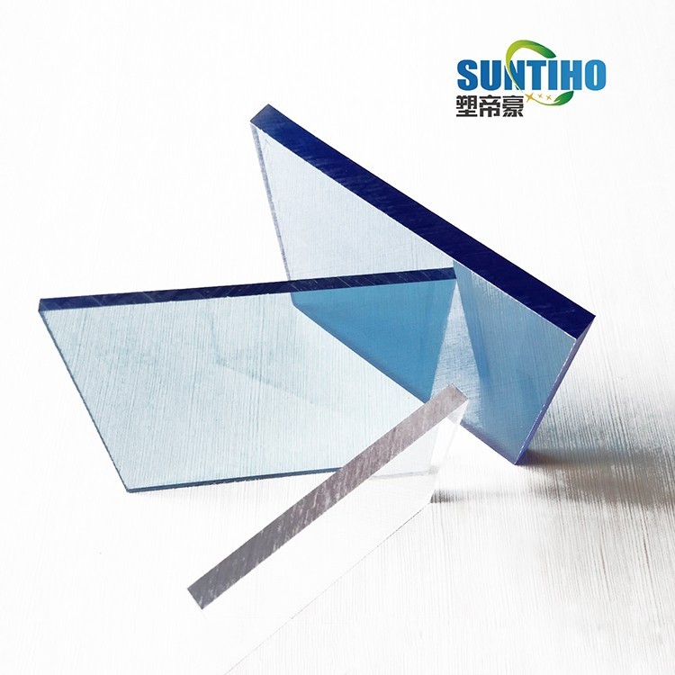 Clear PC Roofing Plank Plastics Panel Solid Flat Polycarbonate Sheet