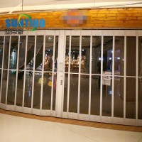 Special bone position aluminum folding door for partition