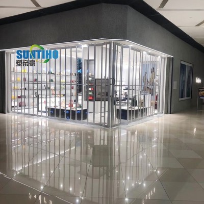 Apartment entrance doors aluminum alloyed folding mosquito screen door