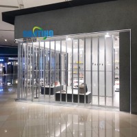 Apartment entrance doors aluminum alloyed folding mosquito screen door