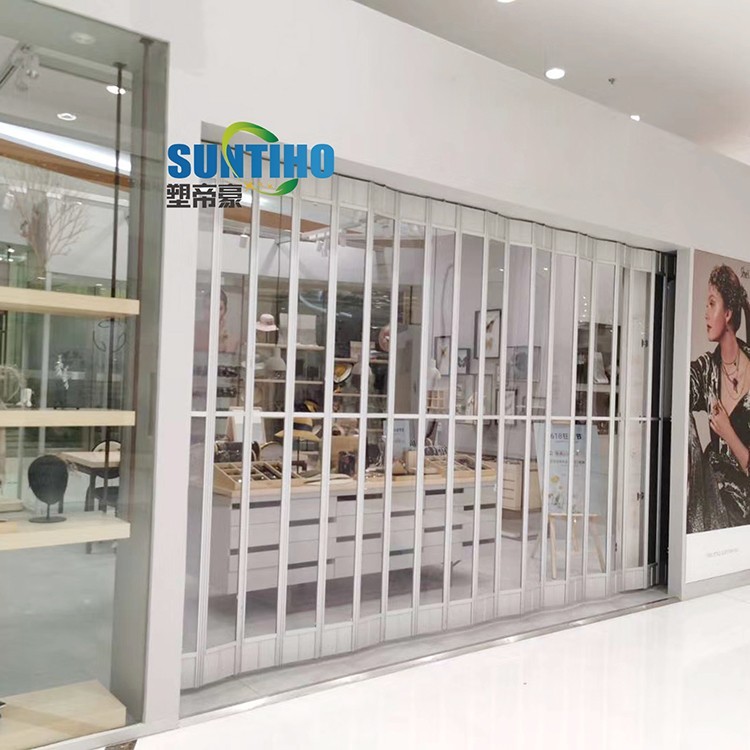 Aluminum PC folding door with special bone connecting and save your labour
