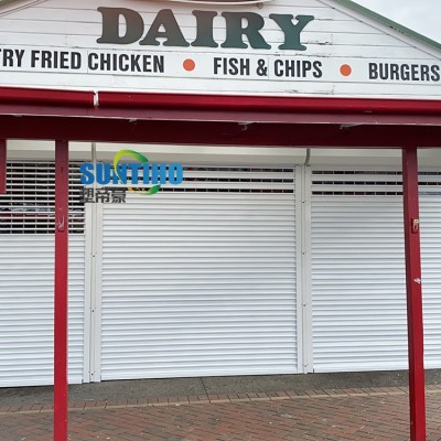 تصميم جديد مع باب مصراع دوار من صفائح الألمنيوم والكمبيوتر الشخصي لباب مرآب الفندق العائلي