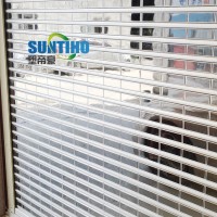 New designed with aluminum and PC sheet roller shutter door for Hotel family garage door