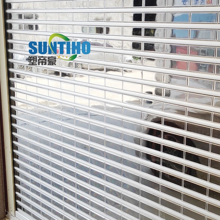 New designed with aluminum and PC sheet roller shutter door for Hotel family garage door