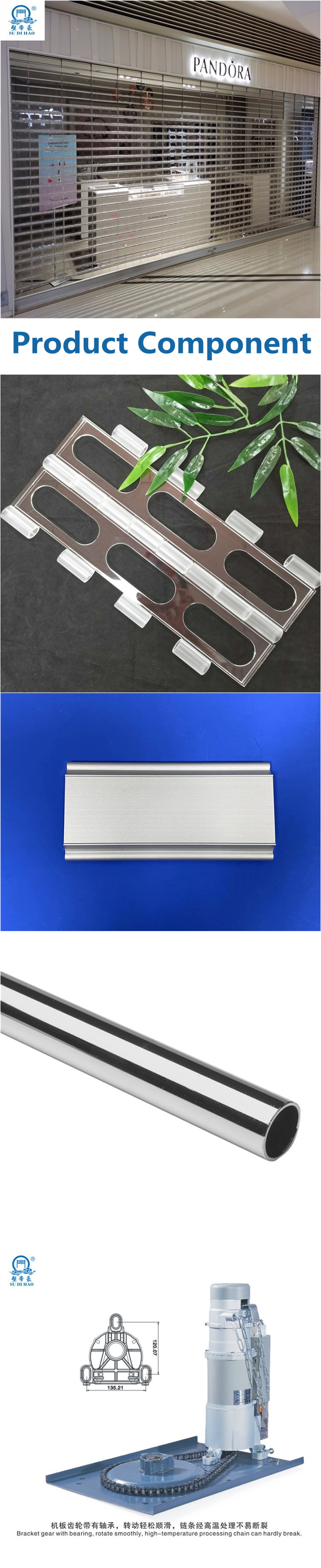 transparent roller shutter door