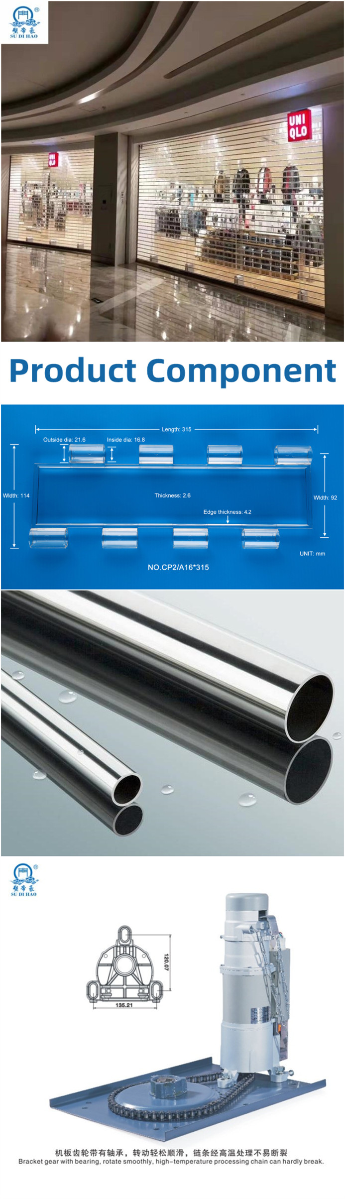 outdoor roller shutter door