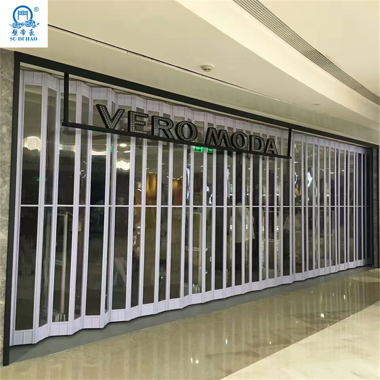 China latest Star Product Fashion Design Interior PVC Folding Door for house