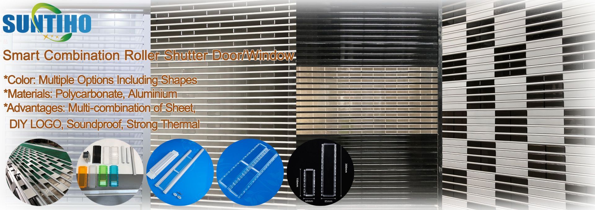 Aluminum alloyed folding door