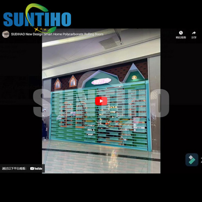 SUDIHAO 1-150 الألومنيوم مصراع الهواء المتداول مصراع الباب الكريستال