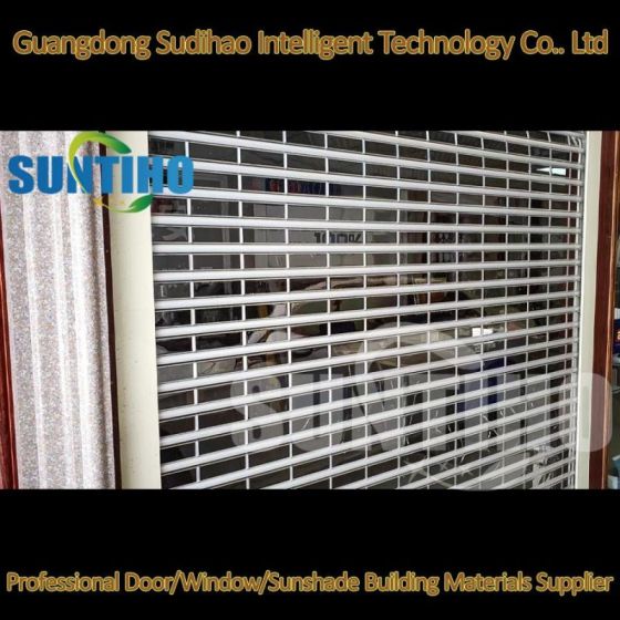 Aluminijasta harmonika zložljiva vrata z dvojno zasteklitvijo