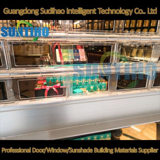 Rouleaux de lattes de porte en polycarbonate givré