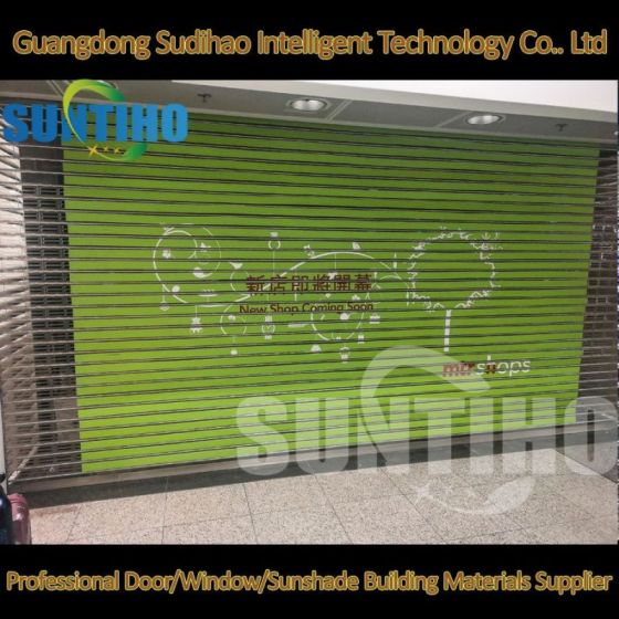 Technologie spéciale mondiale et porte pliante en aluminium PC transparente de conception unique