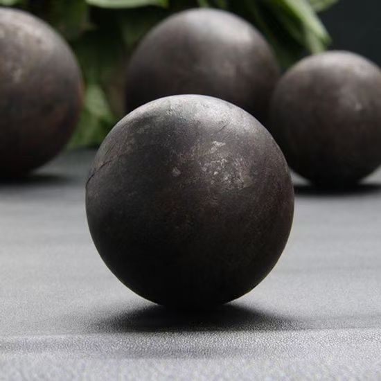 Green forged steel balls, with a 100% recycling rate of scrap steel.