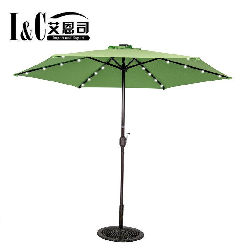 China Solar Powered Umbrella Manufacturers - Green Patio Umbrella With Solar Lights China Solar Powered Umbrella Manufacturers - Green Patio Umbrella With Solar Lights