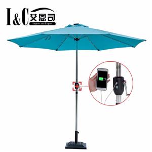 Supply Apple Green Solar Powered 24 Led Lighted Outdoor Patio Umbrella Factory Quotes Oem