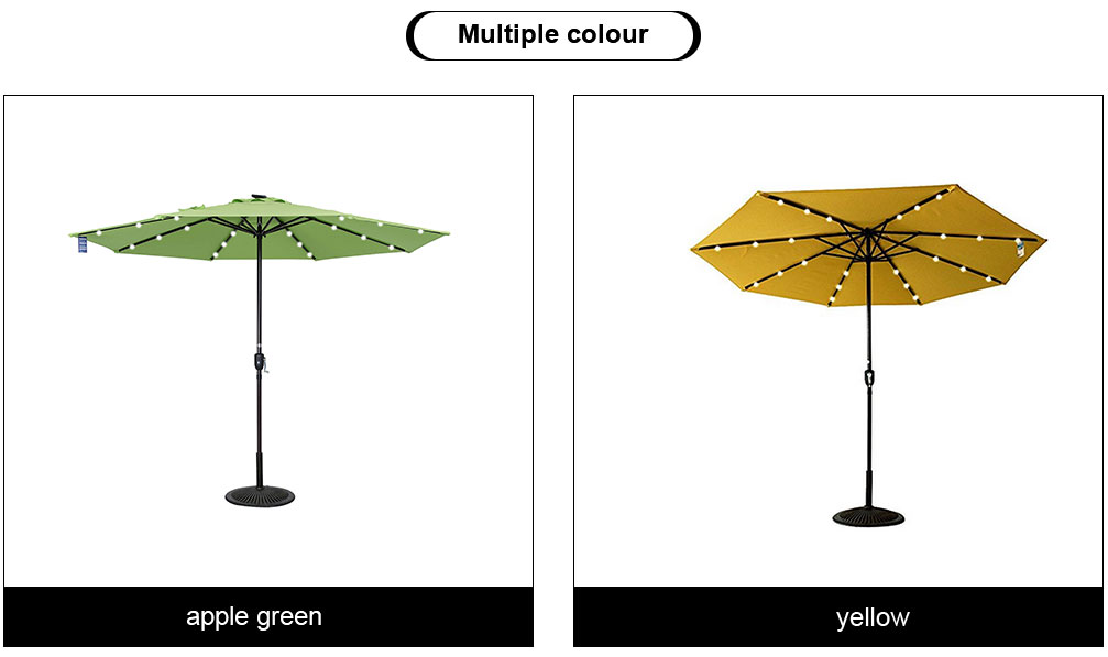 Supply Apple Green Solar Powered 24 Led Lighted Outdoor Patio Umbrella Factory Es Oem - Yellow Patio Umbrella With Solar Lights Supply Apple Green Solar Powered 24 Led Lighted Outdoor Patio Umbrella Factory Es Oem - Yellow Patio Umbrella With Solar Lights