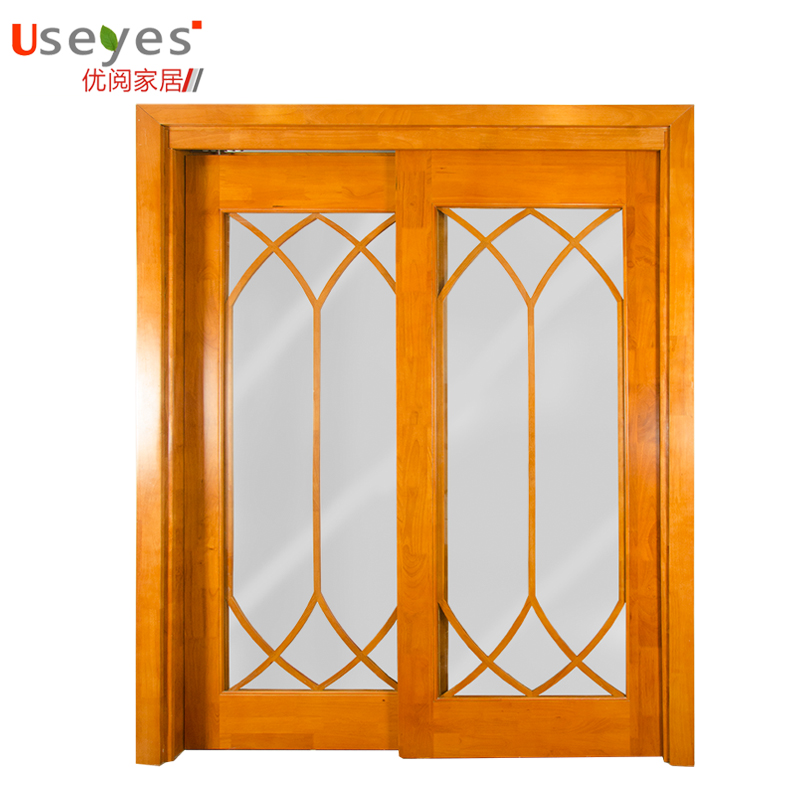 Supply Popular Solid Wooden Front Panel Teak Wood Double Door Factory Quotes Oem