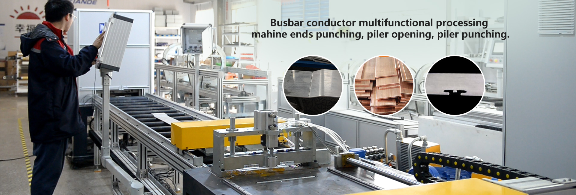 Busbar conductor processing machine