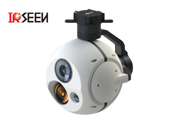 Gimbal de rastreamento infravermelho de três luzes 30x