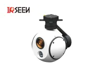 Triaxial dual light lightweight drone gimbal