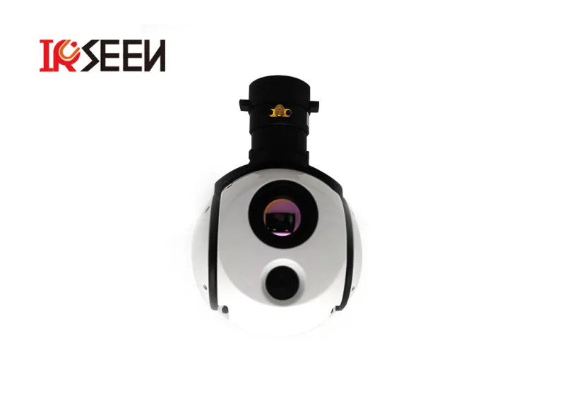 Triaxial dual light lightweight drone gimbal