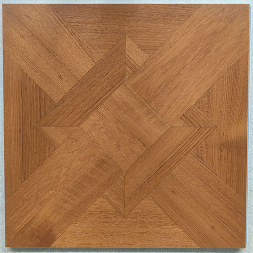 WOOD VENEER SPC GEOMETRIC FLORAL PATTERNED PARQUET FLOORING