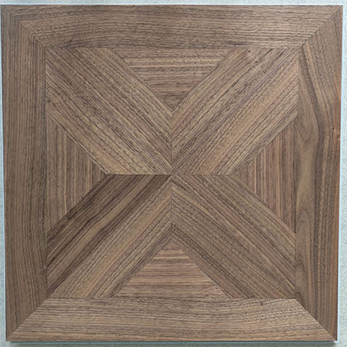 WOOD VENEER SPC GEOMETRIC FLORAL PATTERNED PARQUET FLOORING