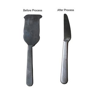Система подачи для обрезки ножей для столовых приборов