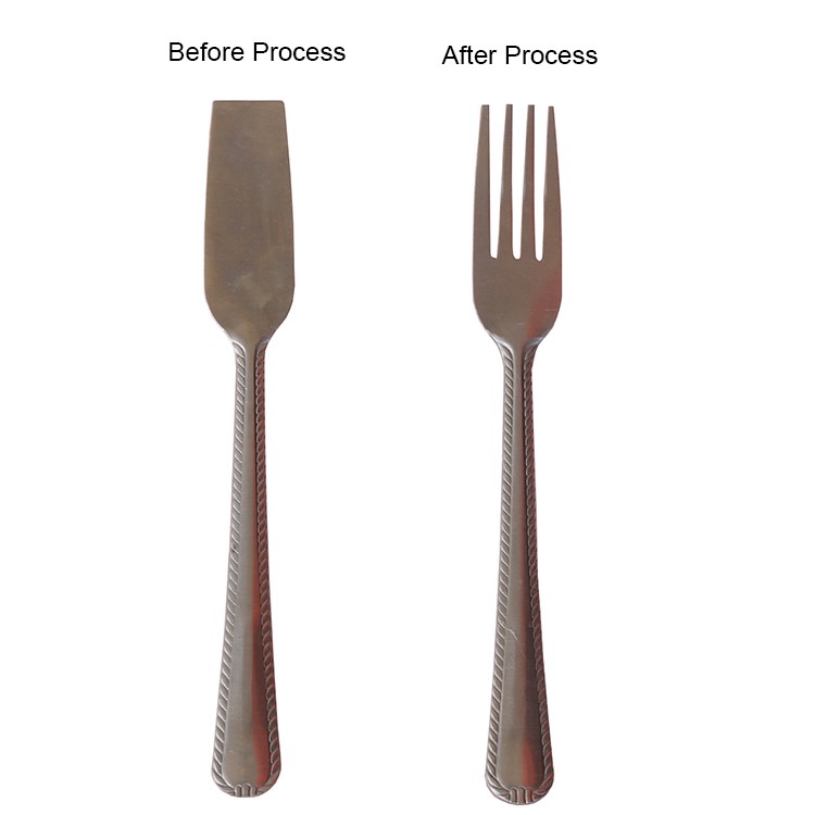 Feeding System For Cutlery Fork Trimming